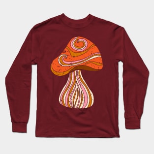 Groovy Mushroom Graphic Long Sleeve T-Shirt